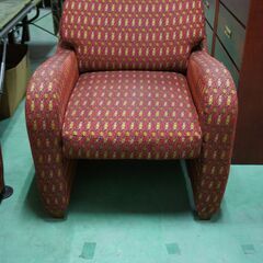 米軍払い下げ品　SOFA OTOMAN　オットマン付き1人掛けソファ　USED品の画像