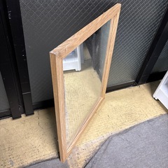 鏡 ミラー 木枠の画像
