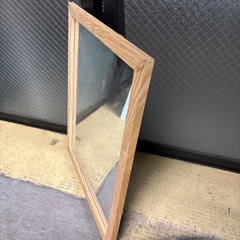 鏡 ミラー 木枠の画像