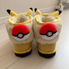 【ピカチュウ】冬靴（ムートンブーツ）19センチの画像