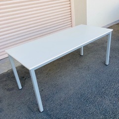 サンワサプライ　ワークデスク　ワイドデスク　100-DESK080シリーズ　会議机　作業台　白の画像