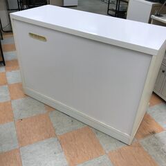 【ジャングルジャングル石川金沢店】  キッチンカウンター ホワイト W122×D50×H84 クリーニング済み												の画像