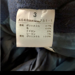 メンズメルローズ　コート　ネイビー　サイズの画像