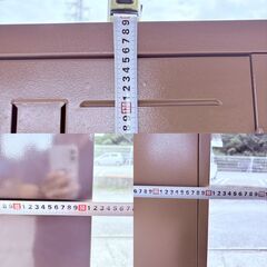 【❗️✨整理にピッタリ✨❗️】スチールロッカー 3列2段タイプ 鍵つき 現状品 ブラウンカラー 縦180×横90×奥行51cmの画像