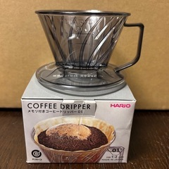 HARIO コーヒードリッパー 01 メモリ付き と ネルドリップ ３枚新品付きの画像