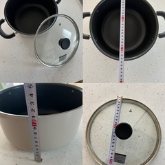 未使用 IH対応 ニトリ 鍋 フライパン 蓋 セットの画像