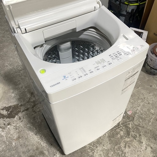 ?激安?❗️配送•設置?❗️♻️処分撤去♻️2019年 7KG TOSHIBAウルトラファインバブル 洗濯機　AW-7D7(W)