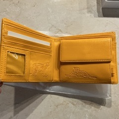 黄虎福布💸✨黄虎發財財布👛水晶院🔮二つ折り財布風水パワー新品•未使用❗️高級皮革開運🍀黄色の画像
