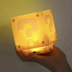LED疑問符レンガのナイトライト、音楽、USB充電デスクランプ、誕生日、クリスマスプレゼントの画像