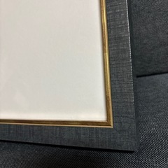 【10月末まで】美品　額縁17  青　サイズ25角の画像