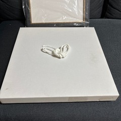 【10月末まで】美品　額縁17  青　サイズ25角の画像