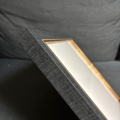 【10月末まで】美品　額縁17  青　サイズ25角の画像