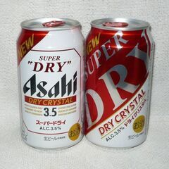 フルリニューアル　アサヒ　ドライクリスタル　350ｍｌ　7缶迄対応可の画像