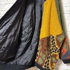 90s レトロデザイン　ニットジャケットの画像