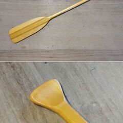 1本のみ カヌー用 木製パドル フェザーブランド アメリカ USA オブジェ 飾り　/TJ-2638 2Fの画像