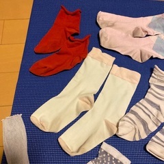 靴下　９点セット　あげます　22〜24cmの画像