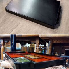 レトロ トレイ エジプト柄 プラスチック製 お盆 長角盆 トレー　/TJ-2639 2Fの画像