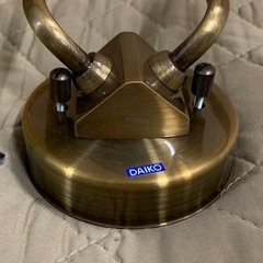 DAIKO 花型 ガラスシェードランプ シャンデリア・壁掛け 2灯 ※商品の状態やサイズ等は現物にてご確認ください。の画像