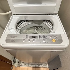 洗濯機　Panasonic 6.0kg 2019年式　　の画像