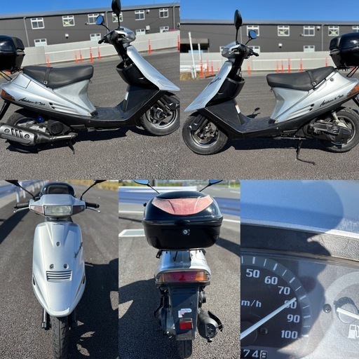 ⭐️アドレスV100❗️プラグ・バッテリ新品交換⭐️ブレーキ&キャブオーバーホール⭐️原付2種スクーター⭐️ ⭐️アドレスV100❗️プラグ・バッテリ新品交換⭐️ブレーキ&キャブ