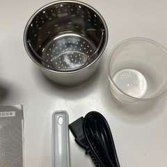 【美品】エレコム 小型IH炊飯器 HAC-RCIH01 ⚫︎の画像