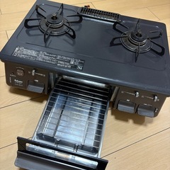 状態良好美品　パロマ　LPガス用コンロ　2口　グリル機能付きの画像