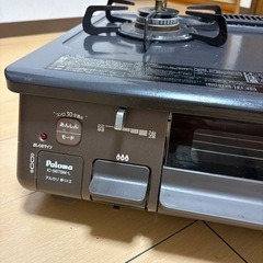 状態良好美品　パロマ　LPガス用コンロ　2口　グリル機能付きの画像