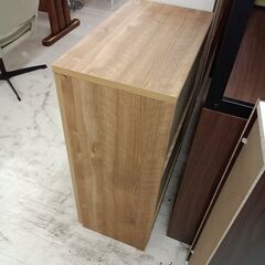 リユースのサカイ栃木店★ジモティ割あり★  収納棚 ベージュ W59×D34×H85 クリーニング済み TC11259の画像