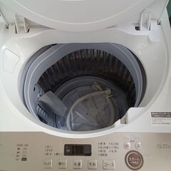 ★ジモティ割あり★ SHARP 洗濯機 ES-GE6E 6.0kg 21年製 動作確認／クリーニング済み TK7004【リユースのサカイつくば店】の画像