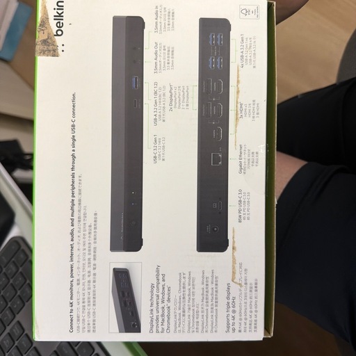 【今日買って今日売ります。なみだ涙】Belkin 15 in 1 USB-Cトリプルディスプレイドック ドッキングステーション Mac