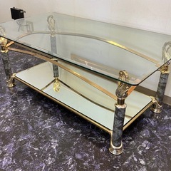 アンティーク　ガラステーブル　美品の画像