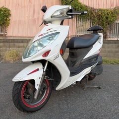KYMCO レーシング125 Fi ホワイト　動画あり　大阪の画像