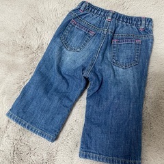 70cm　baby GAP 裏地付きデニムパンツ の画像