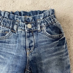 80cm 　baby GAP 裏地付きデニムパンツの画像