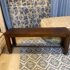 木製　ベンチ　長椅子の画像