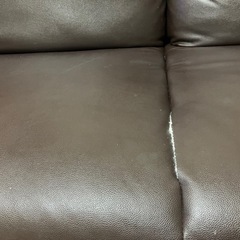 合皮3人掛けソファの画像
