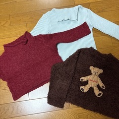 女の子（100cm）秋冬物GAP等まとめての画像
