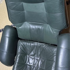本革リクライニングチェアの画像