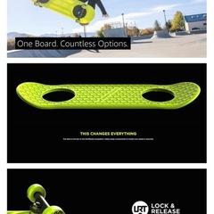moff BOARD イエロー キックボードの画像