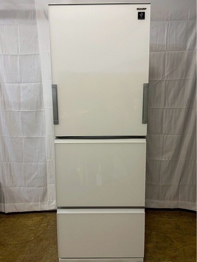 【成約済み】SHARP 3ドア冷蔵庫 SJ-GW35C-W 2017年製 350L 両開き