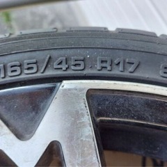 軽やコンパクトカーに桜ホイール5分咲き 17インチ  6J ET 40　PCD100　タイヤは使用不可の画像