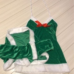 サンタエプロン　サンタコスプレ　の画像
