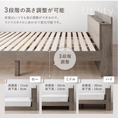 RASIK ベッド シングル ボンネルコイルマットレス付きの画像