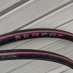観音寺 ロードタイヤ 2本組 SERFAS SECA 700c X 28c クロスバイクにも 耐パンク 中古品の画像