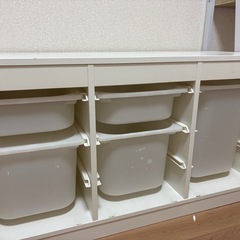 【引渡し完了しました】IKEAトロファスト子供用おもちゃ入れなどの画像