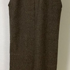 ロングワンピース ブラウンの画像