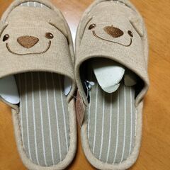 未使用品：ワンちゃん　スリッパの画像