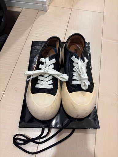 レザーキャンバススニーカー