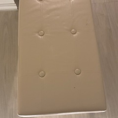 山善(YAMAZEN) 収納 スツール 幅76×奥行38×高さ40cm 大容量 折りたたみ オットマン ふっくら座面 お手入れしやすい 複数組み合わせても 組立品 ホワイト LS-76(WH)Pの画像