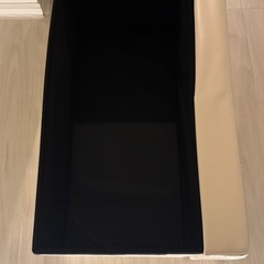 山善(YAMAZEN) 収納 スツール 幅76×奥行38×高さ40cm 大容量 折りたたみ オットマン ふっくら座面 お手入れしやすい 複数組み合わせても 組立品 ホワイト LS-76(WH)Pの画像